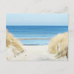 aan het strand briefkaart