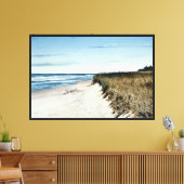 Aan het strand canvas afdruk (Insitu (Woonkamer))
