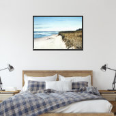 Aan het strand canvas afdruk (Insitu (Slaapkamer))