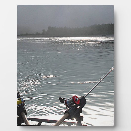 Aan het vissen Geen werk vandaag Fotoplaat (Voorkant)