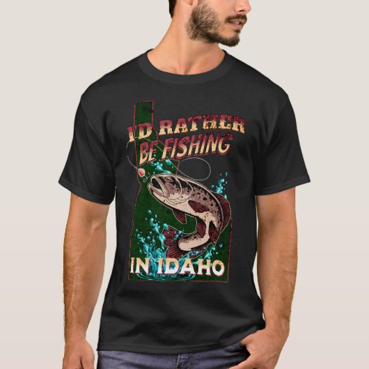 Aan het vissen t-shirt (Voorkant)