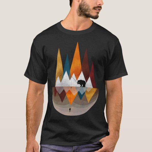 Aan het vissen t-shirt (Voorkant)