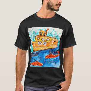 Aan het vissen t-shirt