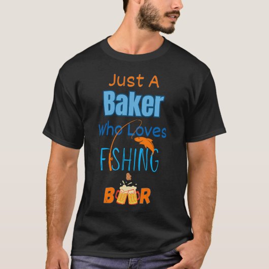 Aan het vissen t-shirt (Voorkant)