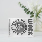 Aan het werk briefkaart (Staand voorkant)