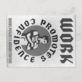 Aan het werk briefkaart (Voorkant)