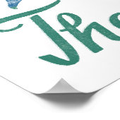 Aan het Zwemmen van Poster Swim Art Druk (Hoek)