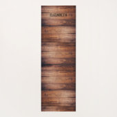 Aan hout gepersonaliseerde planten yogamat (Achterkant)