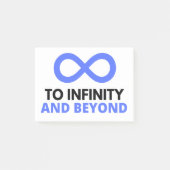 AAN INFINITEIT EN VERDER POST-IT® NOTES (Voorkant)