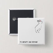 AAN INFINITEIT VIERKANTE BUTTON 5,1 CM (Voorkant /achterkant)