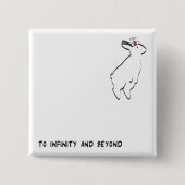 AAN INFINITEIT VIERKANTE BUTTON 5,1 CM (Voorkant)