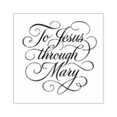 Aan Jezus door Maria bloeide het schrift Rubberstempel (Afrduk)