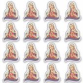 Aan Jezus door Maria katholieke vinyluitsnede Sticker (Voorkant)