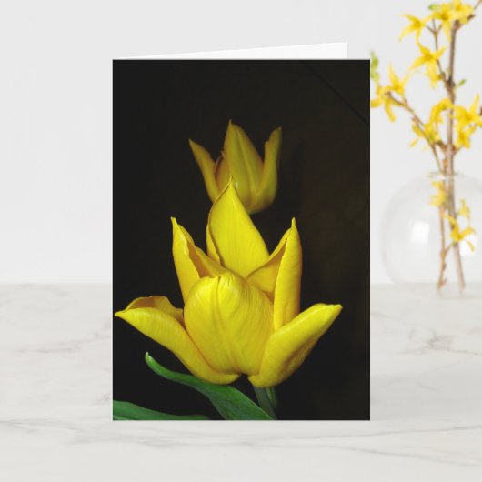 Aan jou denken! kaart (Gele Bloem)