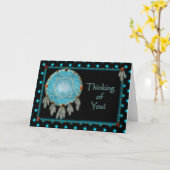 AAN JOU DENKEN - NATIVE DREAMCATCHER KAART (Gele Bloem)