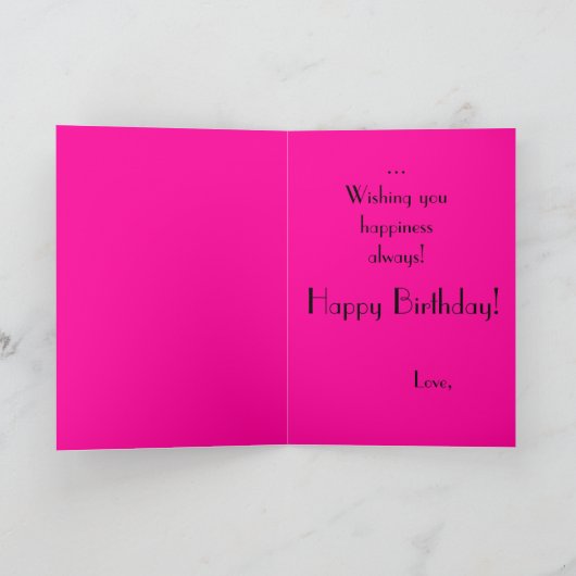 Aan jou denken op je verjaardag... kaart (Binnen)