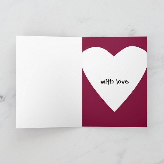 Aan jou denkend kaart (Binnen)