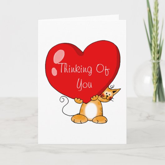 Aan jou denkend kaart (Voorkant)