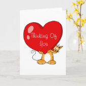 Aan jou denkend kaart (Gele Bloem)