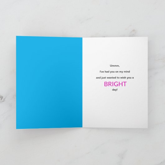 Aan jou denkend, Kleurrijke Giraffe, Kaleidoscoop Bedankkaart (Binnen)