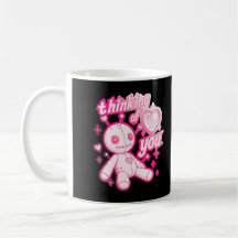 Aan Jou Denkend Roze Voodoo Pop Gothic Kawaii