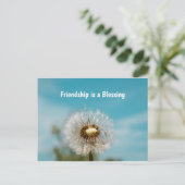 Aan jou denkend vriend postkaart (Staand voorkant)