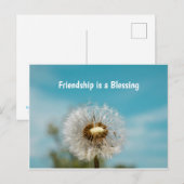 Aan jou denkend vriend postkaart (Voorkant / Achterkant)