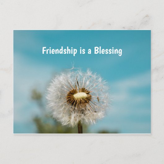 Aan jou denkend vriend postkaart (Voorkant)