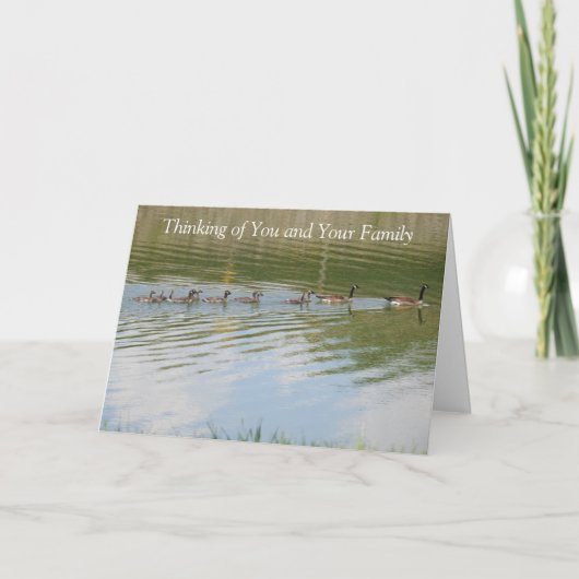 Aan jou en je familie gedacht kaart (Voorkant)