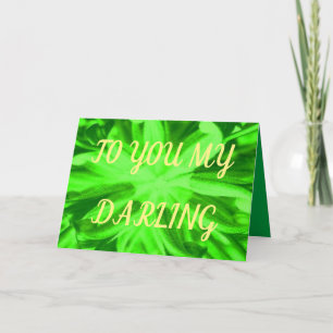 Aan jou mijn liefste weelderige lichtgroene ontwer kaart