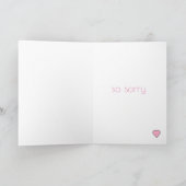 Aan jou, sorry met sympathie kaart (Binnen)