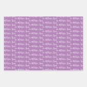 Aan Jouw naam Modern Handschrift Lavender Paars WR Inpakpapier Vel (Voorkant)