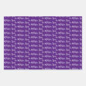 Aan Jouw naam modern handschrift Paars Inpakpapier Vel (Voorkant)