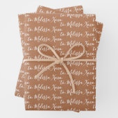 Aan Jouw naam Modern Handschrift Terra Cotta Textu Inpakpapier Vel (In situ)