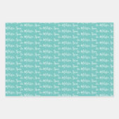 Aan Jouw naam Moderne Verkennende Munt Groene Wrap Inpakpapier Vel (Voorkant)