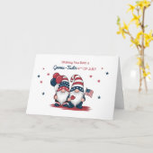 Aan jullie beiden op 4 juli Schattigee Patriottisc Kaart (Gele Bloem)