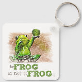 Aan kikker of niet aan kikker ... Sleutelhanger (Achterkant)