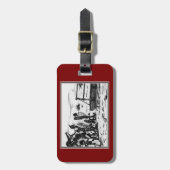 Aan land tekening bagagelabel (Voorkant verticaal)