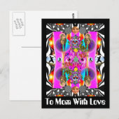 Aan mama met liefde briefkaart (Voorkant / Achterkant)