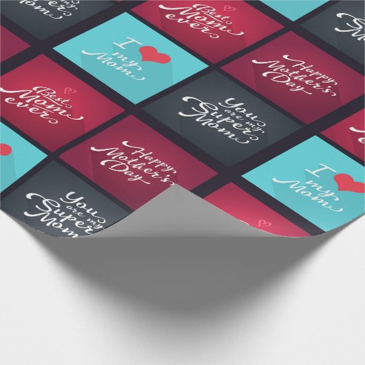 Aan mama met liefde cadeaupapier (Hoek)