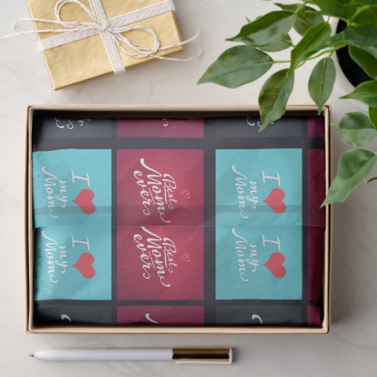 Aan mama met liefde tissuepapier (Geschenk)