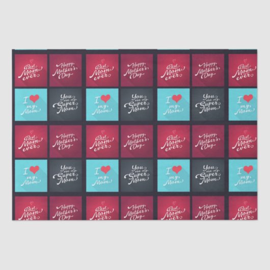 Aan mama met liefde tissuepapier (Voorkant)