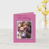 Aan Mamma op haar, Verjaardag Kaart (Gele Bloem)