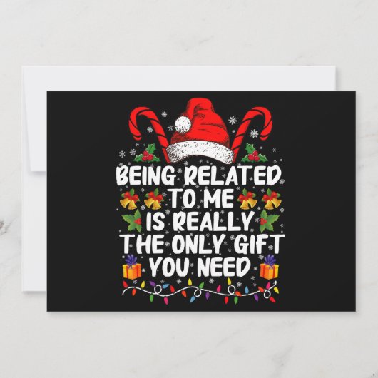 Aan mij verwant zijn is echt het enige cadeau  kaart (Voorkant)