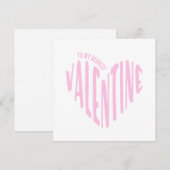 Aan mijn allerliefste Valentijn Rode Hart Woordkun Feestdagenkaart (Voorkant / Achterkant)