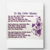 Aan mijn andere moeder: Dank u Fotoplaat (Voorkant)
