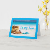 **AAN MIJN BAAS** VERDIEN JE EEN "GEWELDIGE VERJAA KAART (Gele Bloem)