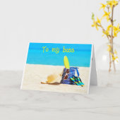 **AAN MIJN BAAS** VERDIEN JE EEN "GEWELDIGE VERJAA KAART (Gele Bloem)