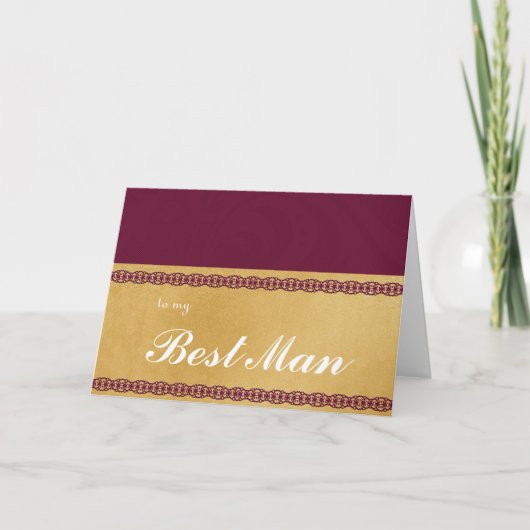 aan mijn beste man - Hartelijk dank Bedankkaart (Voorkant)