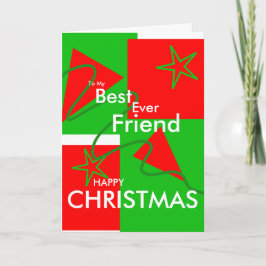 Aan mijn beste ooit vrienden Gelukkige Kerstmis Feestdagen Kaart